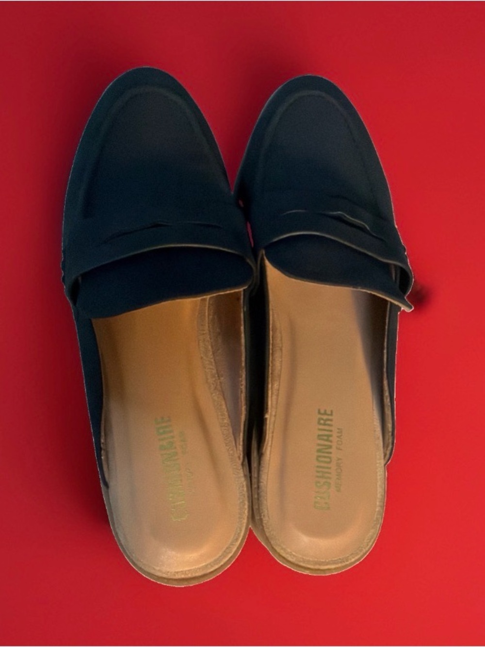 Cushionaire memory foam Black Slip-On Loafers for Women size 9